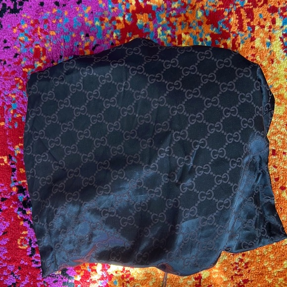 Small classic Gucci hand bag. Brown leather trim. - Picture 9 of 9